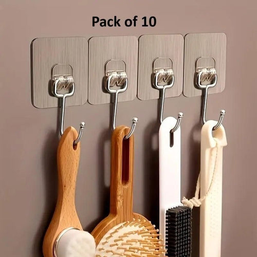 Golden Large Hooks for Hanging (Pack of 10)